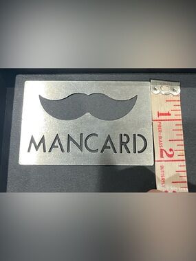 Funny!!  Man card Bottle Opener Stainless Steel Mustache! Novelty gift